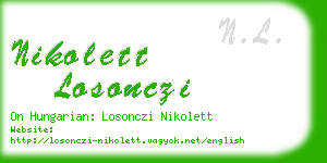 nikolett losonczi business card